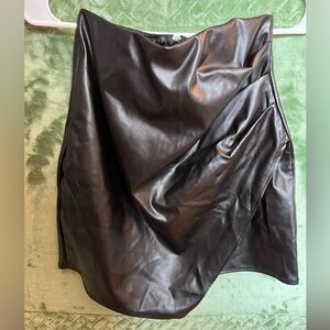 Windsor Sleek Black Faux Leather skirt